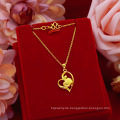 Shangjie Oem Joyas Weihnachtsgeschenk Mode Herz Halskette Schmuck Gold Placer Halsketten für Frauen Apfelanhänger für Halskette